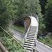Spannende Brückenkonstruktion über die Kantonalstraße unterhab der Lochsite