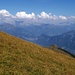Blick Richtung Prättigau,im Hintergrund die Berge des Rätikon