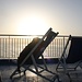 Sul traghetto ad ammirare il tramonto......