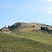 Hütte und Gipfel in Sichtweite