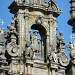 Jakobusfigur über dem Westportal der Kathedrale von Santiago de Compostela