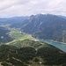 Tiefblicke von der Seekarspitze: Achenkirch.
