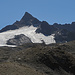 die Dreiländerspitze, der oberste Teil ähnelt ein wenig dem Matterhorn.