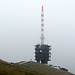 Die kolossale Swisscom-Antenne, auf dem Gipfel des Chasserals - Neuenburger Kantonshöhepunkt.