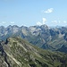 Gipfelblick vom Großen Widderstein nach Osten
