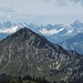 Allgäuer Alpen im Zoom vom Weitalpspitz gesehen (unter den bezeichneten Allgäuer Gipfeln fehlt mir nur noch die Trettachspitze in meiner "Sammlung").