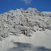 hier kann man schon mal einen Blick auf den Gipfel werfen; am Eingang vom Kaskar; links runter zieht der Südgrat(IV)