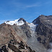 Fletschhorn und Lagginhorn mit ihren schwindenden Gletschern. 