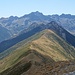 Kamm und Routenverlauf vom Monte Panard