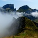 Auf dem Höchst verbrachten wir ca. eine Stunde und konnten die wechselnden Stimmungen die die Wolken boten in vollen Zügen geniessen.