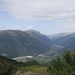 Blick aus der TMB nach Chamonix