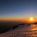 In der Traverse auf ca. 5000m - der Sonnenaufgang gibt neue Kräfte
