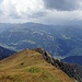 unten der Übergang zum Gasthof Alpenrose und der Aussichtspunkt " am Glatzer"