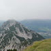 Gipfelblick vom Zwiesel über den weiteren Routenverlauf zum Hochstaufen