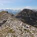 Dobra Kolata / Kollata e mirë - Ausblick am Gipfel in südliche Richtung. Neben dem Gipfelgrat sind auch die Zla Kolata und die Maja e Jezercës zu sehen.