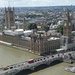Parlament und Westminster Bridge aus dem London Eye