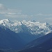 Blick zu Gletscherbergen der Stubaier Alpen