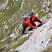 Im Abstieg zwischen Dvojni Prevoj und Prevoj Preslopit / Qafa e Preslopit - Hier in der steilen Westflanke der Dobra Kolata.