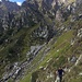 Unterwegs im Steilgras Richtung Alpe Alta