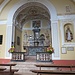 L'interno della chiesa di San Nicolao.
