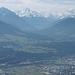 Blick über das Inntal in die Stubaier Alpen