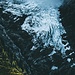 Gletscherzunge des glacier de Taconnax
