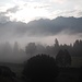 Über dem Nebel thront das Karwendel