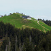 Berggasthaus Wildspitz und der Gipfel.