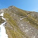 noch sind die letzten Meter am Grat - und die Traverse zum Brisensattel - vor dem Schlussanstieg zum Gipfel zu bewältigen
