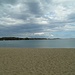 Am Strand der Spiaggia di Liscia Ruja- feiner Sand wie in der Karibik. Zum Baden aber etwas zu kühl heute.