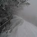 Gleiches Bild, nächster Hügel: Spannende Schneeverwehungen auf dem Alplispitz!