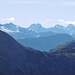 Gipfel der Ötztaler Alpen im Zoom. Auf den bezeichneten stand ich bereits.