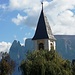 Die Kirche Klobenstein vor dem Schlern