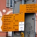Wegweiser am Bahnhof [SBB Bellinzona]