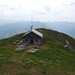 die Gipfelhütte,hier gab es einen erstaunlich guten Kuchen..