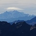 Auch die Walliser Alpen sind zum Greifen nahe - Monte Rosa.