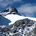 Das Chüealphorn: heute ist es uns zu heikel ohne Gletscherausrüstung: die Spalten sind nicht sichtbar unter dem Neuschnee