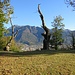 La vista su Bellinzona e le sue montagne.