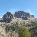 Blick vom Ausgangspunkt zu Mont Ponset (2828m, rechts) und Cayre de la Madonne (2532m)