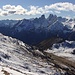 Blick zum Monte Cristallo während des Aufstieges