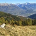 Uno sguardo verso la bassa Valtellina con i paesi di fondovalle.