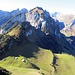 Schöner Tiefblick auf die Alp Obere Mans