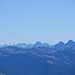 Blick über den Bregenzerwald in die Allgäuer Alpen und Lechquellengebirge