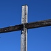 Hoher Kopf mit Kruzifix am Gipfelkreuz. Halleluja sog i ! 
