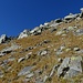 Aufstieg zum Grat. Links am Horizont sind die ersten Steinmänner zu erkennen.