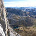 Blick vom Klettersteig zum Partnunsee