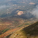 Monte Tolu - Blick vom Gipfel hinunter nach Speloncato, nördlich des Gipfels.