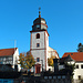Im Zentrum die Evangelische Kirche von Reichenbach
