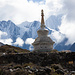 Stupa kurz vor Kyanjin Gompa.