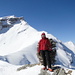 Auf dem Parpeinahorn 2602 m - hinten der Piz Beverin